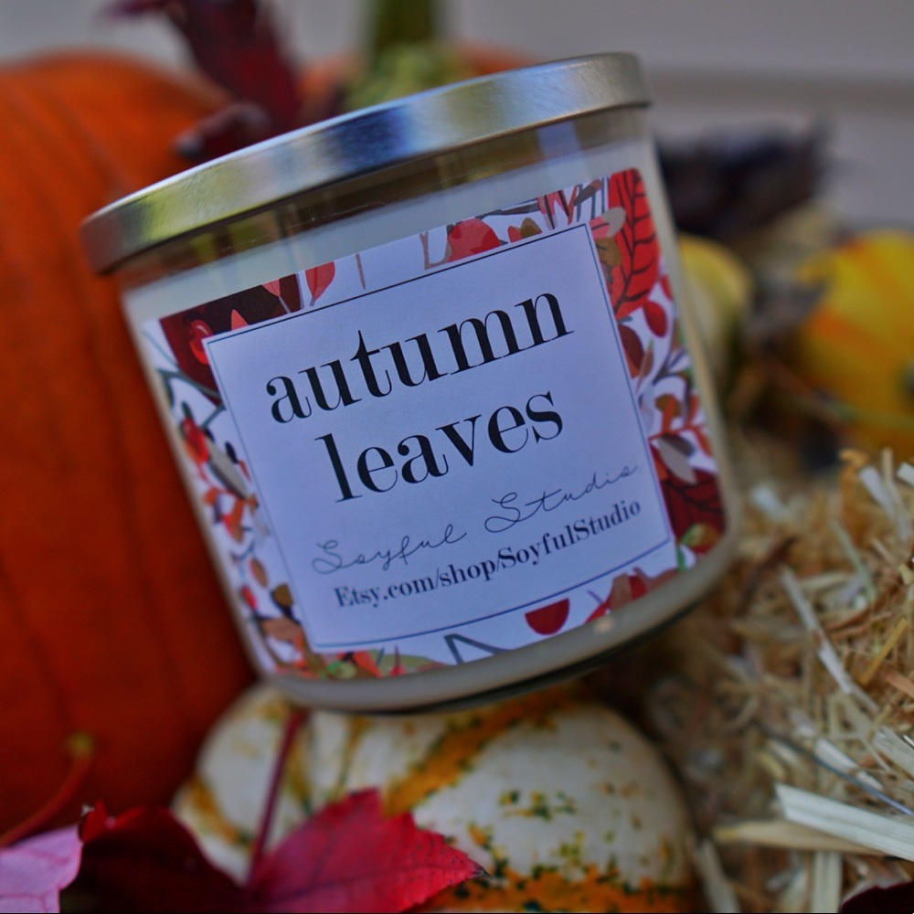 Autumn leaves soy candle - Picture 4 of 5